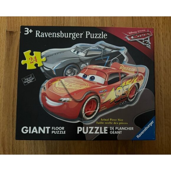 Ravensburger DISNEY Cars Shaped 24-Piece Giant Floor Jigsaw Puzzle - Complete! - Picture 1 of 4